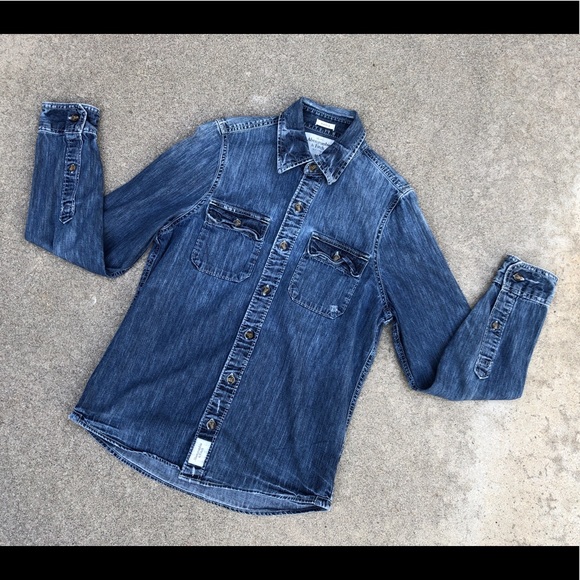 abercrombie mens denim shirt